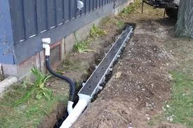 install French drain system