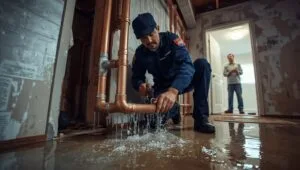 Cost of burst pipe repair visualization showing zero wasted expenses with professional plumbing solutions and savings breakdown