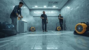 # Image Alt Text "How to dry out water under tiles: professional moisture removal techniques and tools for fast water extraction"