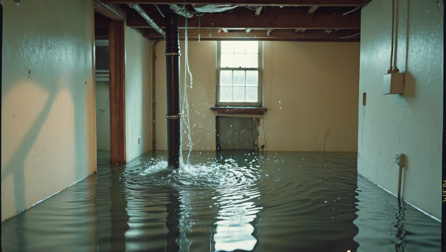 flooded basement