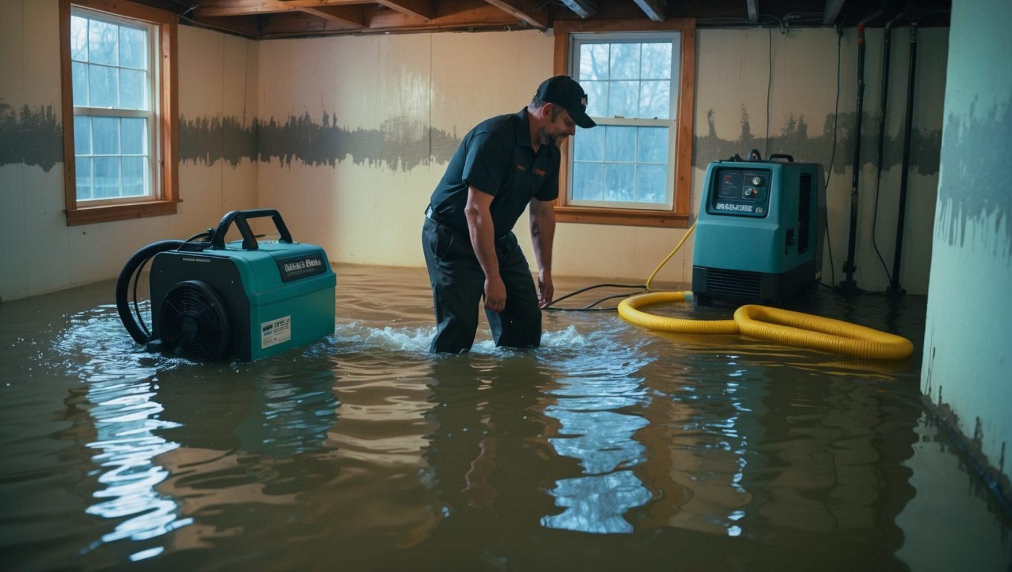 flooded basement